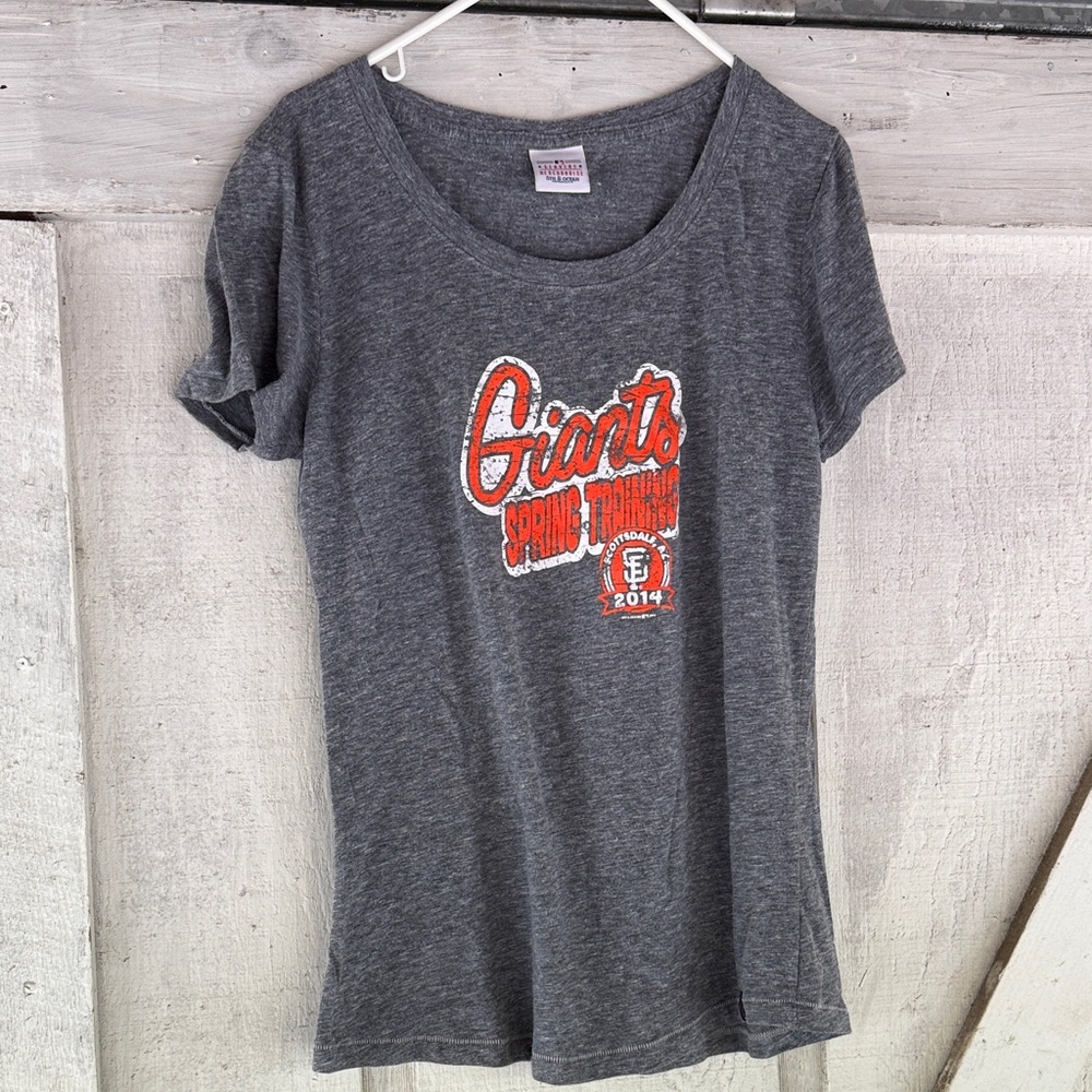 5th & Ocean Gray Giants Short Sleeve Tee